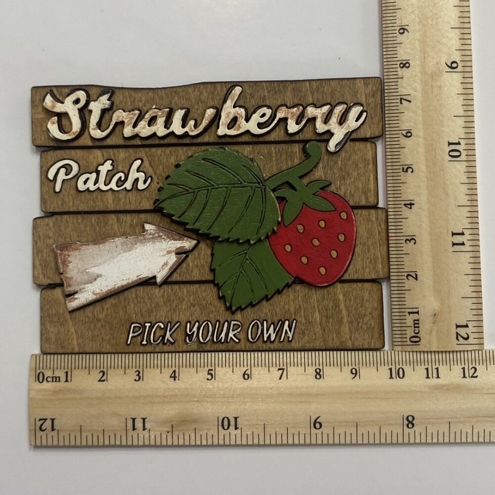Handmade Tiered Tray Decor Summer Is My Jam 9 pieces Strawberries Vintage Truck - Picture 6 of 9